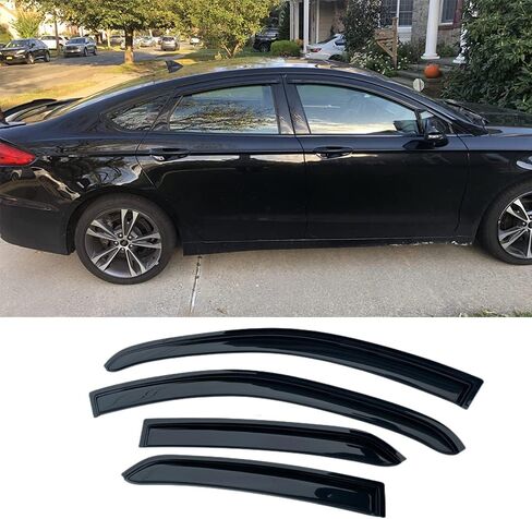 94259 Sunproof Waterproof Side Window Wind Deflector, 4pcs Protective Replacements Rain Guards Set, Window Visor fit for 2000-2005 Buick Lesabre in Kuwait