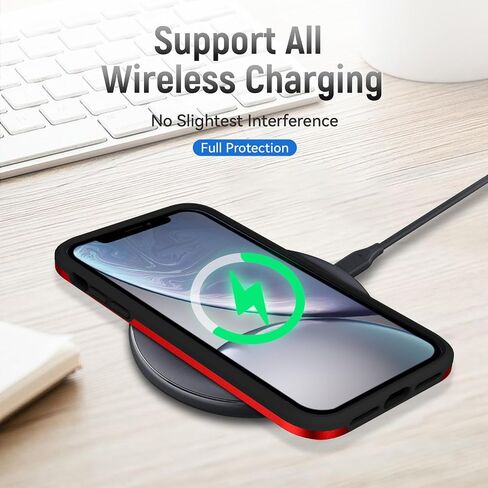 for iPhone XR Phone Case with Screen Protection: Heavy Duty Protective Shockproof and Scratch Proof Cell Phone case for iPhone XR-Black in Saudi Arabia