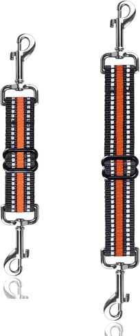 Dog Safety Clip,Prong Collar Safety Clip,2 Pcs Safety Clip for Prong Clip,Dog Collar Safety Clip,Adjustable Reflective Puppy Collar,Safety Backup Clip for Dog Leash (Purple) in Saudi Arabia