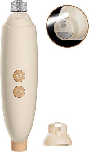 أداة تشذيب أظافر الكلاب والقطط مع ضوء LED، أداة تشذيب أظافر الكلاب الكهربائية القابلة لإعادة الشحن بسرعتين، مبرد أظافر 3 منافذ للكلاب والقطط الصغيرة والمتوسطة والكبيرة، مستلزمات العناية والتنعيم لمخالب الحيوانات الأليفة in Kuwait