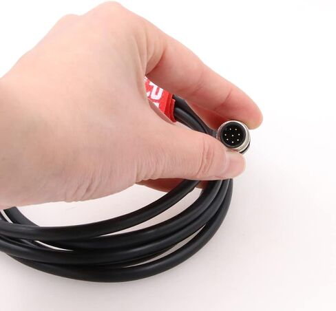 DRRI M12 8-Pins موصل مستشعر أنثى ليطير الرصاص كابل درع كهربائي مقاوم للماء لتطبيق الأتمتة 5 متر in Kuwait