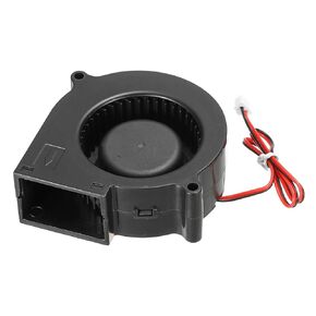 MECCANIXITY DC Brushless Cooling Blower Fan Cooler 7530 75x75x30mm Turbine Turbo Dual Ball Bearing Centrifugal Flow Blower DC24V 2 Pin for 3D Printer 2pcs