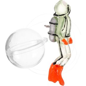 Milisten Floating Fish Tank Decorations: Diver Aquarium Decorations Glow in The Dark Diver Ornaments, Aquarium Fish Tank Accessories