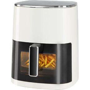 OLIXIS Air Fryer 6 Quart Capacity with Window Square Air Fryer 12-in-1 Air Fry, Roast, Reheat, Dehydrate, Bake, Steam with 400F Grey in Kuwait