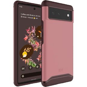 TUDIA DualShield مصممة لحافظة Google Pixel 6 (2021)، [دمج] مقاومة للصدمات من الدرجة العسكرية رفيعة وشديدة التحمل بطبقة مزدوجة لحماية قوية لحافظة هاتف Pixel 6 - أخضر هنتر in Kuwait