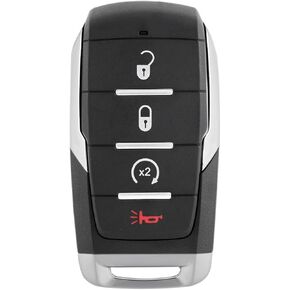 Key Fob Remote Replacement Fits for Dodge Ram 1500 2019 2020 2021 2022 2023 2024 4 Buttons 433MhzSmart Key Fob FCC ID: OHT-4882056 P/N: 68442907 68291689 (5 Buttons)
