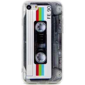 حافظة هاتف بغطاء خلفي ناعم من نوع Retro Tape Cassette 80s متوافقة مع iPhone 7 iPhone 8 iPhone SE 2020/2022