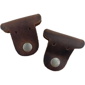 Dog Shaped Cord Kepper (Cord Clam) 2-Pack Handmade by Hide & Drink :: Bourbon Brown