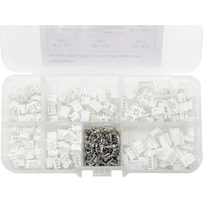 450PCS JST PH 2.0 Connector Kit,2/3/ 4 Pin Male and Female Housing Connector PH2.0mm Pin Connectors Wire Terminal Connector Kit