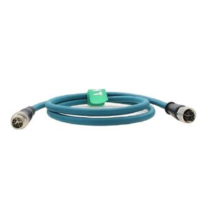 M12 8 Pin X-Coded Machine Vision Sensor Code Reader Camera Ethernet Network Extension Cable for Basler Cognex DataMan Kathrein Keyence Baumer Sick Datalogic Railway Automation 1M