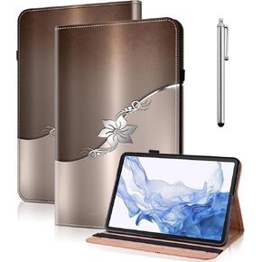 Case for Kindle Fire HD 8 & 8 Plus Tablet (12th/10th Generation,2024/2022/2020),Folio Slim Fit Stand PU Leather Wallet Shockproof Cover for Fire HD 8 Tablet 8 Inch- Flower Birds