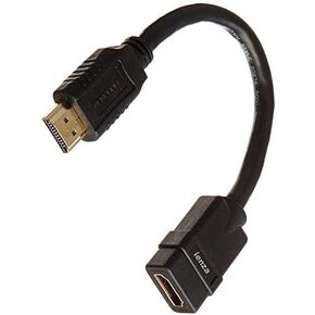 Short 28AWG High Speed Male to Female HDMI Port-Extender/Port-Saver for Roku, Chromecast, FireStick TV Streaming Sticks, PS4/PS5, Xbox, HDTV & More