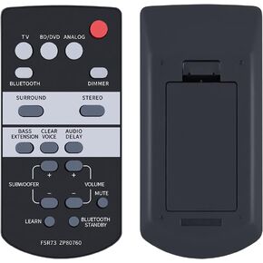 New FSR73 ZP80760 Replacement Remote Control Compatible for Yamaha Sound Bar Speaker System SRT700 YAS105 YAS-105 ATS1050 ATS-1050