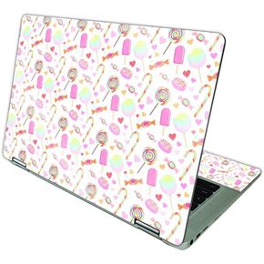 MightySkins Glossy Glitter Skin Compatible with HP Chromebook x360 14 (2021) - Candy Bash | Protective, Durable High-Gloss Glitter Finish | Easy to Apply, Remove, and Change Styles | Made in The USA