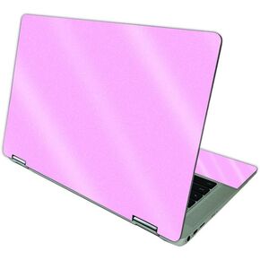 MightySkins Glossy Glitter Skin Compatible with HP Chromebook x360 14 (2021) - Solid Pink | Protective, Durable High-Gloss Glitter Finish | Easy to Apply, Remove, and Change Styles | Made in The USA