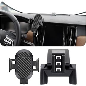 Car Phone Holder Fits for Volvo S 2017-2024 and S90 Hybrid 2017-2024 Accessories,Thick Cases Friendly,Cell Phone Mount for 4.7-7 in Phones,360 Degree Rotation,Easy to Install