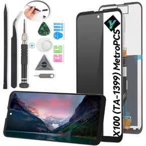 YWLRONG LCD for Nokia X100 TA-1399 MetroPCS Screen Replacement Touch Screen LCD Display Digitizer Assembly for Nokia X100 TA-1399 MetroPCS Replacement with Kit(Black)
