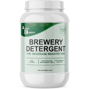 Brewery Detergent (8 Pound) - High Alkaline Brewery Wash - Non Caustic Soda - Multi-Use - Powerful Brewery Cleaning, Growler Cleaner and Powdered Brewery Wash