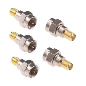 5pcs SMA Female to F Male RF Coax Coaxial Connector Adapter for LAN/LMR Wireless Antenna Devices/Coaxial Cable/WiFi Radios External Antenna(F21-5)