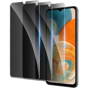 Privacy Screen Protector for Samsung Galaxy A23 4G/5G, Shatterproof Tempered Glass Accessories, Anti Spy Tempered Glass Film, Case Friendly Ultra Resistant 9H Hardness Anti-Glare HD Black -3 Pack