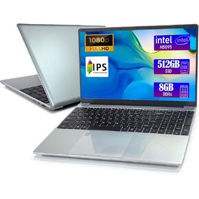 Laptop - Laptop Computer, 15.6 Inch Laptops, 16GB DDR4 RAM 512GB SSD, Intel Celeron N5095, Computers with Windows 11, 1920 x 1080 Display, Type-C, HD for Businesses and Students