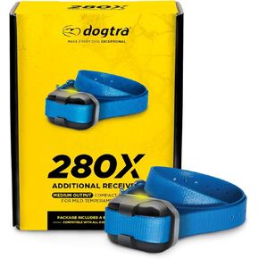 Dogtra 280X 2-Dogs E-Collar with Remote [New Edition] 10 lbs+, 1/2 Mile Range, LED Light, 100 Levels of Control for Stubborn Dogs, Waterproof, Boost for Quick Recall, Vibration, Safety Lock & Tone