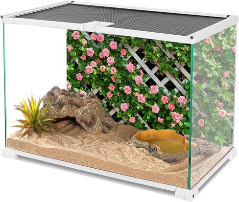 YongFoto Reptile Terrarium Background 72x24 inch Reptile Tank Background Botanical Plant Green Leaves Vine Wall Reptile Habitat Background Bearded Dragon Fish Tank Aquarium Background Backdrop in Kuwait