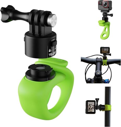 الإفراج السريع مرنة 360 كاميرا جبل التفاف الفرقة ل 13 12 11 10 9 8 7 Insta360 X3 X4 Ace Pro Go3 DJI Action 5 Pro 3 4 Osmo Pocket 3 دراجة نارية دراجة المقود أنبوب القطب جبل الملحقات in Kuwait