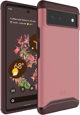 TUDIA DualShield مصممة لحافظة Google Pixel 6 (2021)، [دمج] مقاومة للصدمات من الدرجة العسكرية رفيعة وشديدة التحمل بطبقة مزدوجة لحماية قوية لحافظة هاتف Pixel 6 - أخضر هنتر in Saudi Arabia