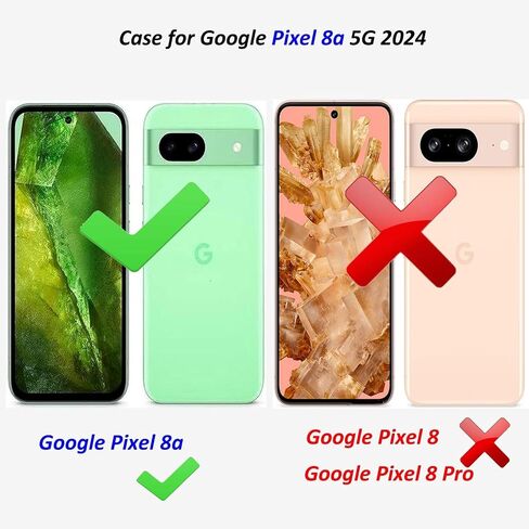 حافظة Google Pixel 8a 5G: تصميم زهور لطيفة للفتيات والنساء، غطاء هاتف محمول من السيليكون الناعم النحيف وممتص للصدمات من مادة TPU 8a 2024 (أخضر نعناعي/ماغنوليا) in Saudi Arabia