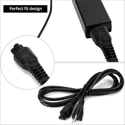 QWORK 2 سلك طاقة للكمبيوتر المحمول - 6FT، 18AWG Universal 3 Prong AC Cable، NEMA 5-15P إلى IEC 60320 C5 لأجهزة الكمبيوتر المحمولة وأجهزة التلفزيون والطابعات، 125 فولت، سلك 10 أمبير in Saudi Arabia