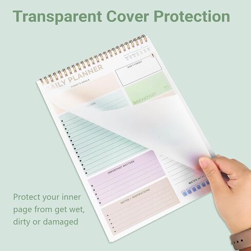 to Do List Notepad, 104 Pages 8.3 * 11'' to Do List Notebook Undated Daily Planner Notepad with Task Checklist Home Office School Supplies in Saudi Arabia