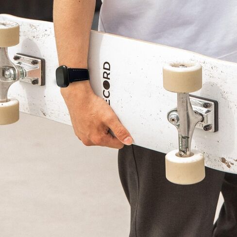 أحزمة جلدية من Attbbon متوافقة مع أحزمة ساعة Fit bit Versa 3/Fit bit Sense للنساء والرجال، سوار بديل ناعم قابل للتنفس وقابل للتعديل لـ Versa 3/Sense in Saudi Arabia