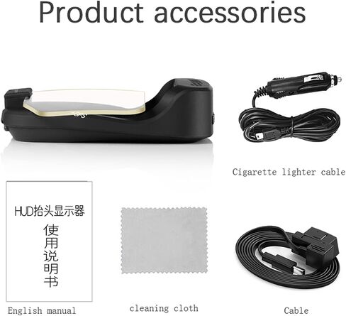 Car Auto OBD2 + GPS Systerm Display, Universal Multifunction Digital Car Speed Projector HUD Display for Car Modified Accessory in Saudi Arabia