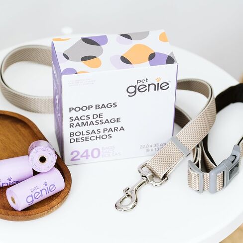 On The Go Dog Poop Bags - 8 Rolls (120 Count) | Reliable Strength & Leak-Proof | Lavender Scent | 65% Recycled Plastic in Saudi Arabia