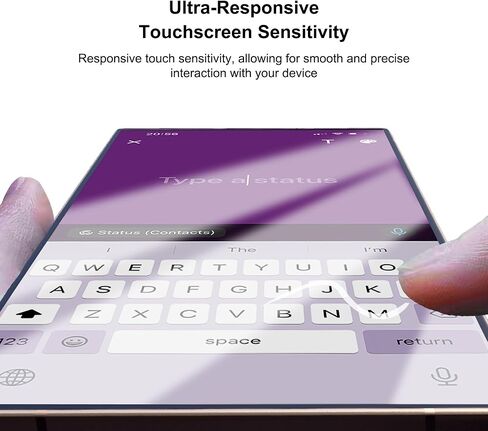 عبوتان من واقي شاشة الخصوصية غير اللامع Samusng Galaxy S24 Plus، [يدعم فتح بصمة الإصبع] جراب صديق للوهج ومضاد للتوهج بطريقتين مضاد للتجسس لهاتف S24 Plus in Kuwait