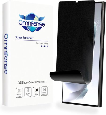 عبوتان من واقي شاشة الخصوصية غير اللامع Samusng Galaxy S24 Plus، [يدعم فتح بصمة الإصبع] جراب صديق للوهج ومضاد للتوهج بطريقتين مضاد للتجسس لهاتف S24 Plus in Kuwait