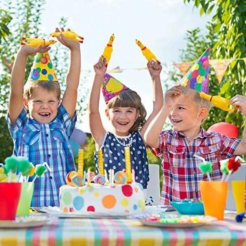 KUJOBUY Small - 1 Pack - Screaming Yellow Rubber Chicken Dog Toy Non Toxic Bite-Resistant Squeaky Toy Lovely Baby Dog Safe Latex Rubber Pet Toy Gift in Kuwait