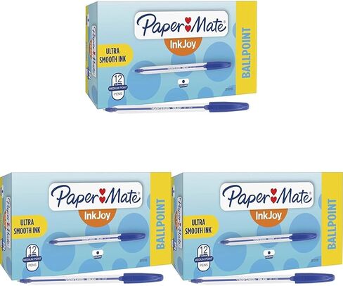 Paper Mate InkJoy 50ST Ballpoint Pens, Medium Point (1.0mm), Blue, 12 Count in Saudi Arabia