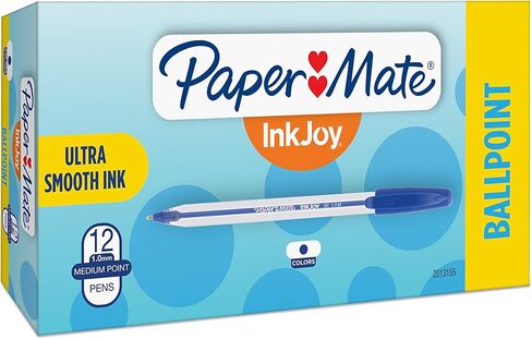 Paper Mate InkJoy 50ST Ballpoint Pens, Medium Point (1.0mm), Blue, 12 Count in Saudi Arabia