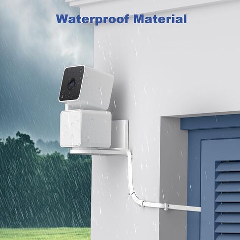 Itramax for WYZE Cam Pan V3 Power Cable 10FT 2Pack,Micro USB Extension Cord 90 Degree Power Adapter L-Shaped Long Flat Charging for Cam Pan V3 Outdoor Camera Support Data Transfer,White 15 20 25 30 FT in Kuwait