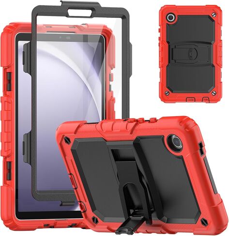 SEYMAC Case for Samsung Galaxy Tab A9 8.7 inch 2023(SM-X110/X115/X117), Shockproof Full-Body Protective Case with Screen Protector Adjustable Kickstand for Samsung A9 Tablet, Blue in Saudi Arabia