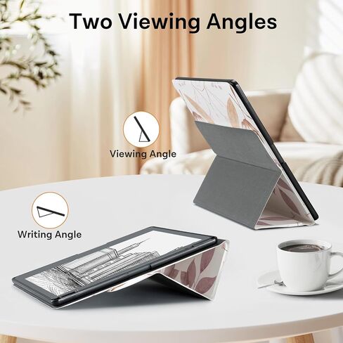 CoBak Stand Case for Kindle Scribe - Premium Folio Leather Cover with Pen Holder, Auto Sleep/Wake, and Stand Feature - Compatible with 10.2 Inch Kindle Scribe (2022 Release) in Saudi Arabia