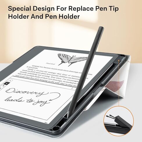 CoBak Stand Case for Kindle Scribe - Premium Folio Leather Cover with Pen Holder, Auto Sleep/Wake, and Stand Feature - Compatible with 10.2 Inch Kindle Scribe (2022 Release) in Saudi Arabia