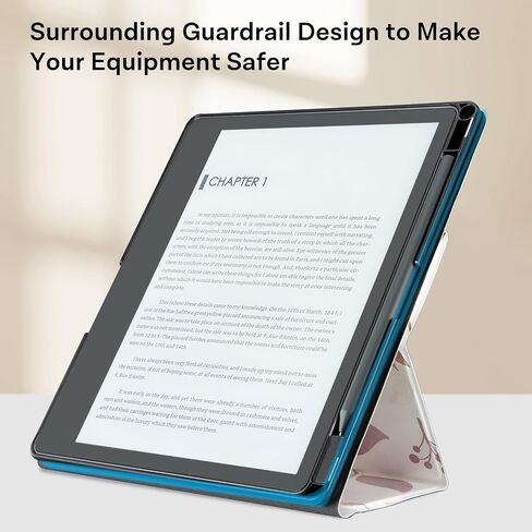 CoBak Stand Case for Kindle Scribe - Premium Folio Leather Cover with Pen Holder, Auto Sleep/Wake, and Stand Feature - Compatible with 10.2 Inch Kindle Scribe (2022 Release) in Saudi Arabia