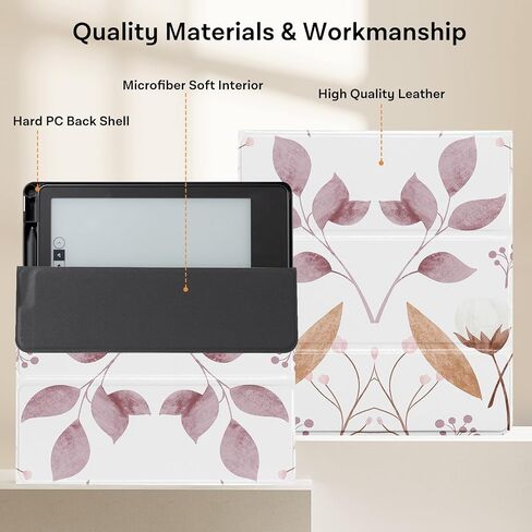 CoBak Stand Case for Kindle Scribe - Premium Folio Leather Cover with Pen Holder, Auto Sleep/Wake, and Stand Feature - Compatible with 10.2 Inch Kindle Scribe (2022 Release) in Saudi Arabia