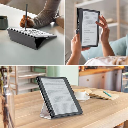 CoBak Stand Case for Kindle Scribe - Premium Folio Leather Cover with Pen Holder, Auto Sleep/Wake, and Stand Feature - Compatible with 10.2 Inch Kindle Scribe (2022 Release) in Saudi Arabia