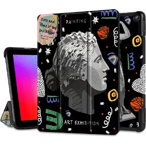 DONGKE Case for All-New Amazon Fire HD 10 Tablet 10.1" (13th Generation, 2023 Release), Trifold Stand + Auto Wake/Sleep + Ultra Lightweight Slim Shell Stand Cover, Florals