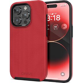 Crave Dual Guard for iPhone 14 Pro, Shockproof Protection Dual Layer Case for Apple iPhone 14 Pro (6.1") - Forest Green