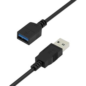 5ft USB 3.0 Extension Cable, USB Male to Female Extension Cord, 5Gbps Data Transfer and Charging Extension USB Cable for Keyboard, Mouse, Xbox, Flash Drive, Printer, Game Console, and More